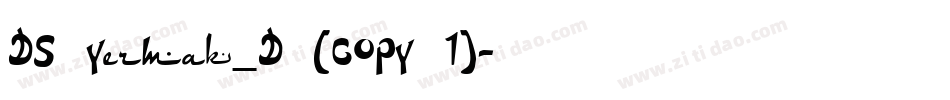 DS Yermak_D (COPY 1)字体转换